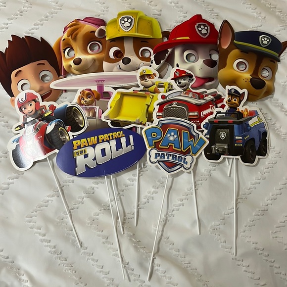 🐾 Paw Patrol Photo Props and Masks (12) - Picture 1 of 8